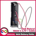SOKET TEMPAT BATERAI HOLDER CASE BATERRY 18650 SOCKET 3.7V 1S DENGAN KABEL - Image 3