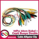 KABEL CAPIT BUAYA 10SET 10PCS ALLIGATOR ALIGATOR CLIP DOUBLE HEAD 50CM - Image 3