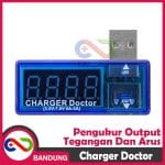 USB DOCTOR CHARGER POWER METER 5V 0-3A PENDETEKSI PENGUKUR TEGANGAN DAN ARUS AMPERE METER VOLT METER - Image 2