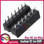 SOCKET SOKET IC DIP-14 DIP14 14P 14 NARROW - Image 3
