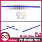 PIN HEADER MALE STRIP SINGLE ROW 1X40 2.54MM BLUE BIRU FOR ARDUINO MINI NANO - Image 4