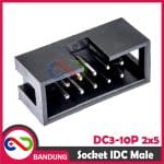 DC3-10P SOCKET SOKET PIN IDC 2x5 10PIN BOX HEADER MALE FOR ISP JTAG - Image 2
