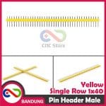 PIN HEADER MALE STRIP SINGLE ROW 1X40 2.54MM YELLOW KUNING FOR ARDUINO MINI NANO - Image 4
