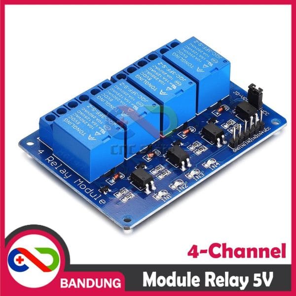 RELAY 5V 4 CHANNEL OUTPUT 250VAC 30VDC 10A WITH OPTOCUPLER MODULE FOR ARDUINO UNO MEGA RASPBERRY PI