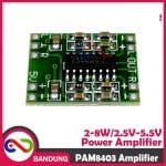 MODULE MINI POWER AMPLIFIER PAM8403 MINI 2-8W SPEAKER 2.5V-5.5V KELAS D CLASS - Image 2