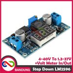 LM2596 DC-DC ADJUSTABLE STEP DOWN 4-40V to 1.3-37V LED VOLTMETER MODULE - Image 5