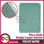 PCB DOT MATRIX THRU HOLE SINGLE LAYER 5X7CM 5*7CM - Image 2