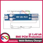 2S 8A 7.4V 8.4V 18650 LI-ION LITHIUM BATTERY CHARGER BMS PCM PROTECTION - Image 3