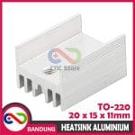 HEATSINK TO-220 TRANSISTOR MOSFET IC 15x11x20 HEAT SINK ALUMUNIUM YK20 - Image 4