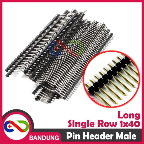 PIN HEADER LONG 10MM MALE STRIP SINGLE ROW 1X40 2.54MM FOR ARDUINO MINI NANO