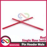 PIN HEADER MALE STRIP SINGLE ROW 1X40 2.54MM RED MERAH FOR ARDUINO MINI NANO - Image 3