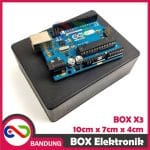 BOX ELEKTRONIK X3 KOTAK RANGKAIAN ARDUINO 10x7x4 CASING BLACK BOX X-3