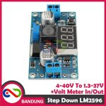 LM2596 DC-DC ADJUSTABLE STEP DOWN 4-40V to 1.3-37V LED VOLTMETER MODULE - Image 4