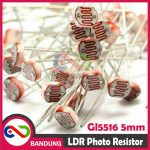 LDR GL5516 5MM PHOTORESISTOR PHOTO RESISTOR GL 5516 - Image 5