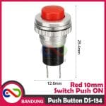 PUSH BUTTON DS-134 10MM RESET SWITCH RED MERAH