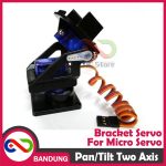 DUAL-AXIS X Y BRACKET SERVO SG90 MG90 FPV KAMERA DIY GIMBAL ARM LIGHT TRACKING - Image 4