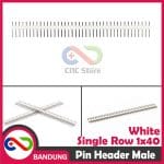 PIN HEADER MALE STRIP SINGLE ROW 1X40 2.54MM WHITE PUTIH FOR ARDUINO MINI NANO - Image 4