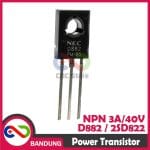 D882 2SD822 TO-126 3A/40V NPN POWER TRANSISTOR