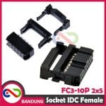 FC3-10P SOCKET SOKET AMPHENOL IDC 2x5 10PIN HEADER FEMALE FOR ISP - Image 2