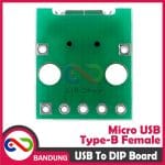 USB MICRO TYPE B FEMALE TO DIP ADAPTER CONVERTER 2.54MM PCB BOARD FOR ARDUINO - Image 3
