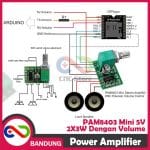 PAM8403 MINI 5V DIGITAL POWER AMPLIFIER 2X3W XTW8403 WITH POTENTIO SWITCH - Image 5