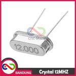 CRYSTAL XTAL OSCILLATOR OSILATOR 12MHZ DIP HC-49S - Image 2