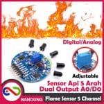 INFRARED IR FLAME SENSOR API 5 ARAH FIRE SENSOR MODULE 5 CHANNEL DUAL OUTPUT ADJUSTABLE