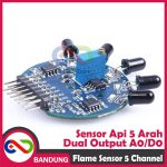 INFRARED IR FLAME SENSOR API 5 ARAH FIRE SENSOR MODULE 5 CHANNEL DUAL OUTPUT ADJUSTABLE - Image 3