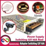 POWER SUPPLY 12V 10A 120W SWITCHING ADAPTOR JARING LED STRIP PELTIER