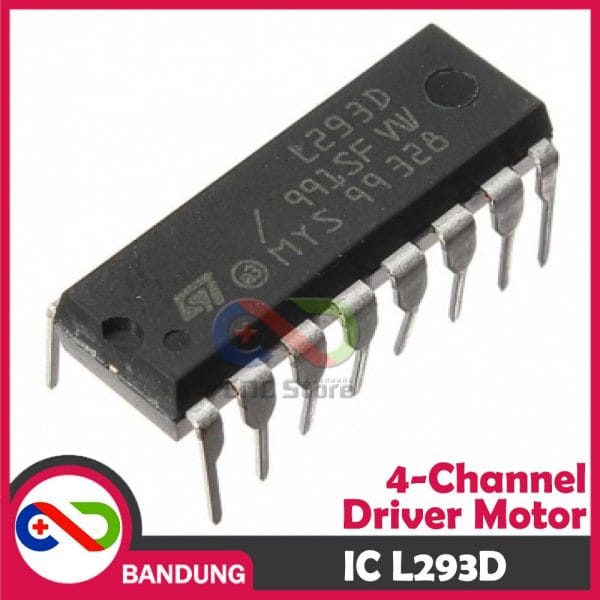 L293 L293D DIP-16 4 CHANNEL HALF-H MOTOR DC STEPPER DRIVER IC