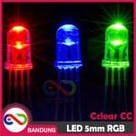 LED RGB RED GREEN BLUE 4P 4 PIN 5MM CLEAR COMMON CATHODE SUPER BRIGHT 3 COLOR WARNA - Image 3