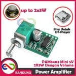 PAM8403 MINI 5V DIGITAL POWER AMPLIFIER 2X3W XTW8403 WITH POTENTIO SWITCH