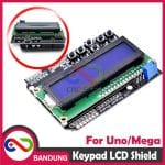 KEYPAD LCD 1602 16X2 BLUE BACKLIGHT SHIELD FOR ARDUINO UNO MEGA