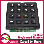 KEYPAD 4x4 KEYBOARD MATRIX 4X4 PLASTIK KARET TIMBUL HITAM - Image 4