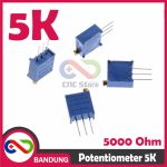 POTENSIOMETER 5K POTENTIOMETER POTENSIO TRIMPOT MULTITURN VR 3296W-1-502LF 502 - Image 5