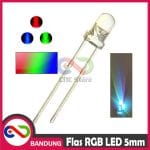 LED FLASHING THREE COLOR COLORFUL 5MM RGB LIGHT CLEAR DUA KAKI DIMMER NYALA BERGANTIAN