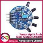 INFRARED IR FLAME SENSOR API 5 ARAH FIRE SENSOR MODULE 5 CHANNEL DUAL OUTPUT ADJUSTABLE - Image 4
