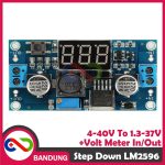 LM2596 DC-DC ADJUSTABLE STEP DOWN 4-40V to 1.3-37V LED VOLTMETER MODULE - Image 2
