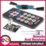 HX1838 INFRARED WIRELESS ROBOT REMOTE CONTROL REMOT AND RECEIVER MODULE
