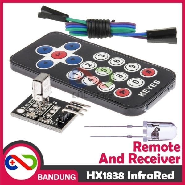 HX1838 INFRARED WIRELESS ROBOT REMOTE CONTROL REMOT AND RECEIVER MODULE