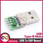 USB TYPE A MALE TO DIP ADAPTER CONVERTER 2.54MM PCB BOARD FOR ARDUINO - Image 2