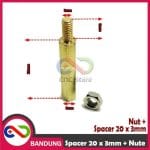 SPACER PCB METAL SPACER LOGAM SPACER COPPER 20MM X 3MM HEXAGONAL PLUS NUT - Image 4