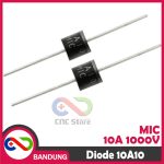 10A10 R6 AXIAL 10A 1000V RECTIFIER DIODE DIODA - Image 2