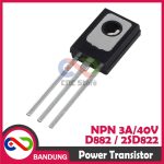 D882 2SD822 TO-126 3A/40V NPN POWER TRANSISTOR - Image 3