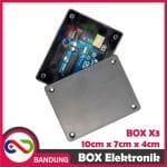 BOX ELEKTRONIK X3 KOTAK RANGKAIAN ARDUINO 10x7x4 CASING BLACK BOX X-3 - Image 3