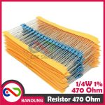 10X RESISTOR 470 OHM 1/4W METAL FILM - Image 5