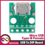 USB MICRO TYPE B FEMALE TO DIP ADAPTER CONVERTER 2.54MM PCB BOARD FOR ARDUINO - Image 4