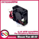 KIPAS FAN 3B 5V 0.2A 18DB 13200RPM 5M3/H WITH SCREW RASPBERRY NODEMCU - Image 2