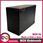 BOX ELEKTRONIK X3 KOTAK RANGKAIAN ARDUINO 10x7x4 CASING BLACK BOX X-3 - Image 2
