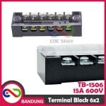 TERMINAL BLOCK 6X2 12 TITIK TB-1506 15A 600V - Image 2